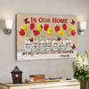 Bible Verse Canvas - Hourse Rules Wall Art - Scripture Canvas Wall Art - Ciaocustom