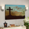 Bible Verse Canvas - Prayers Go Up Blessings Come Down Canvas - Scripture Canvas Wall Art - Ciaocustom
