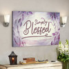 Bible Verse Canvas - Simply Blessed Canvas Wall Art - Scripture Canvas Wall Art - Ciaocustom