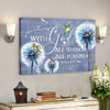 Bible Verse Canvas - With God All Things Are Possible Dandelion Sparrow Wall Art Canvas - Scripture Canvas Wall Art - Ciaocustom
