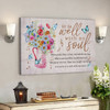 Bible Verse Canvas - It Is Well With My Soul Butterfly Floral Canvas Wall Art - Scripture Canvas Wall Art - Ciaocustom