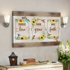 Bible Verse Canvas - Choose Love Show Grace Have Faith Hummingbird Sunflower Wall Art Canvas - Scripture Canvas Wall Art - Ciaocustom