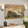 Bible Verse Canvas - I Believe In Christ Like I Believe In The Sun Canvas - Scripture Canvas Wall Art - Ciaocustom