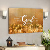 Bible Verse Canvas - Jesus Canvas Wall Art - Be Still & Know That I Am God- Ciaocustom