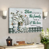 Bible Verse Canvas - Bless The Food Before Us Floral Canvas Print - Scripture Canvas Wall Art - Ciaocustom