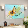 Bible Verse Canvas - Rise Up And Pray Butterfly Sunflower Christian Canvas Wall Art - Scripture Canvas Wall Art - Ciaocustom