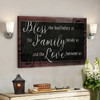 Bible Verse Canvas - Bless The Food Jesus - Scripture Canvas Wall Art - Ciaocustom