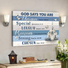 Bible Verse Canvas  Church And Butterfly - God Says You Are Canvas Wall Art -Ciaocustom