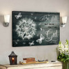 Bible Verse Canvas - Dandelion And Butterfly - Be Still And Know That I Am God Canvas Wall Art - Scripture Canvas Wall Art - Ciaocustom