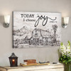 Beautiful Land - Today I Choose Joy Canvas Wall Art - Bible Verse Canvas - Scripture Canvas Wall Art - Ciaocustom