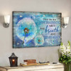 Blue Butterfly And Dandelion - Every Day Is A New Beginning Canvas Wall Art - Bible Verse Canvas - Scripture Canvas Wall Art - Ciaocustom