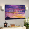 Give It To God And Go To Sleep 8 - Bible Verse Canvas - Scripture Canvas Wall Art - Ciaocustom