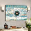 Dandelion On Green Background - I Can Only Imagine Canvas Wall Art - Bible Verse Canvas - Scripture Canvas Wall Art - Ciaocustom