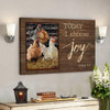 Chicken Family - Today I Choose Joy Canvas Wall Art - Bible Verse Canvas - Scripture Canvas Wall Art - Ciaocustom