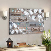 Cotton Flower - Forever Blessed With Every Breath Canvas Wall Art - Bible Verse Canvas - Scripture Canvas Wall Art - Ciaocustom