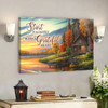 Start Each Day With A Grateful Heart 1 - Bible Verse Canvas - Scripture Canvas Wall Art - Ciaocustom
