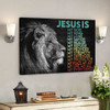 Awesome Lion - Jesus Is My Life - Bible Verse Canvas - Scripture Canvas Wall Art - Ciaocustom