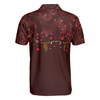Christmas Golf Polo Shirts - Mens Golf Polo Shirts Short Sleeve - Red Christmas Pattern Shirt Dry Fit - Christmas Shirt Idea Gift For Men - Best Gift For Golf Lovers
