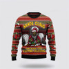 FUNSTUFFPRINT Santa Claus Sweater, Santa Claus Zombie Because You Stopped Believing Ugly Christmas Sweater, Santa Claus Outfit History Ugly  Sweater