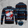 FUNSTUFFPRINT Santa Clause Golf Wonderland Ugly Christmas Sweater, Christmas Sweater, Ugly Sweater, Funny Xmas Sweaters Ugly  Sweater
