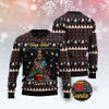 FUNSTUFFPRINT Slap Shot Santa Christmas Ugly Christmas Sweater, Christmas Sweater, Ugly Sweater, Funny Xmas Sweaters Ugly  Sweater