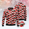 FUNSTUFFPRINT Sloth Group Awesome Ugly Christmas Sweater, Christmas Sweater, Ugly Sweater, Funny Xmas Sweaters Ugly  Sweater