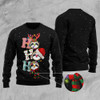 FUNSTUFFPRINT Sloth Ho Ho Ho Ugly Christmas Sweater, Christmas Sweater, Ugly Sweater, Funny Xmas Sweaters Ugly  Sweater