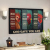 Amazing Chicken - God Says You Are Canvas Wall Art - Bible Verse Canvas - Scripture Canvas Wall Art - Ciaocustom