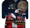 Amazing Truck Driver And Moon Short, Hawaiian Shirt, Button Up Aloha Shirt For Men, Women