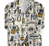 Trickery Halloween Summer Clothes Hawaiian Shirt, Button Up Aloha Shirt For Men, Women