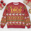 FUNSTUFFPRINT Custom  Let's Taco Bout The Holidays Ugly Sweater