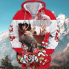 FUNSTUFFPRINT Moose Hunting Canada  3D Hoodie and Zip Hoodie