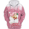 FUNSTUFFPRINT  Santa Claus Christmas Printed Unisex Merry Christmas 3D Hoodie and Zip Hoodie