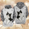 FUNSTUFFPRINT Tuxedo Cats Shirts Design 3D Hoodie and Zip Hoodie