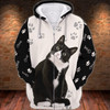 FUNSTUFFPRINT  Tuxedo Cats  3D Hoodie and Zip Hoodie