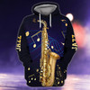 FUNSTUFFPRINT Saxophone Z125  3D Hoodie and Zip Hoodie