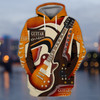 FUNSTUFFPRINT Guitar S111   3D Hoodie and Zip Hoodie