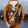 FUNSTUFFPRINT Guitar S111   3D Hoodie and Zip Hoodie