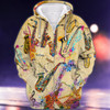 FUNSTUFFPRINT  Saxophone Is My Beautiful Life  3D Hoodie and Zip Hoodie