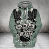 FUNSTUFFPRINT  Rock'n'Roll Forever  3D Hoodie and Zip Hoodie