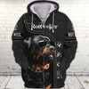 FUNSTUFFPRINT Full Print-N94- Rottweiler    3D Hoodie and Zip Hoodie