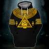 FUNSTUFFPRINT Eye of Horus, Ankh , Ancient Egypt  3D Hoodie and Zip Hoodie