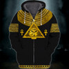 FUNSTUFFPRINT Eye of Horus, Ankh , Ancient Egypt  3D Hoodie and Zip Hoodie