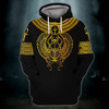 FUNSTUFFPRINT  Scarab With Ankh , Ancient Egypt  3D Hoodie and Zip Hoodie