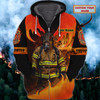 FUNSTUFFPRINT  Freefighter 01- Personalized Name  3D Hoodie and Zip Hoodie