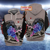 FUNSTUFFPRINT Hockey - Personalized Name    3D Hoodie and Zip Hoodie