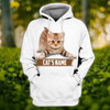 FUNSTUFFPRINT A Baby Cat - Personalized Name   3D Hoodie and Zip Hoodie