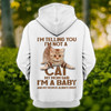 FUNSTUFFPRINT A Baby Cat - Personalized Name   3D Hoodie and Zip Hoodie