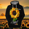 FUNSTUFFPRINT  August Girls with Tattoos Pretty Eyes and Thick Thighs - Personalized Name  3D Hoodie and Zip Hoodie