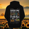FUNSTUFFPRINT  August Girls with Tattoos Pretty Eyes and Thick Thighs - Personalized Name  3D Hoodie and Zip Hoodie